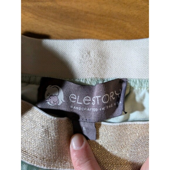 Elestory Tulle Midi Skirt Women's Large Blue Gold Stars Angelic Fairycore Whimsy - Picture 5 of 10